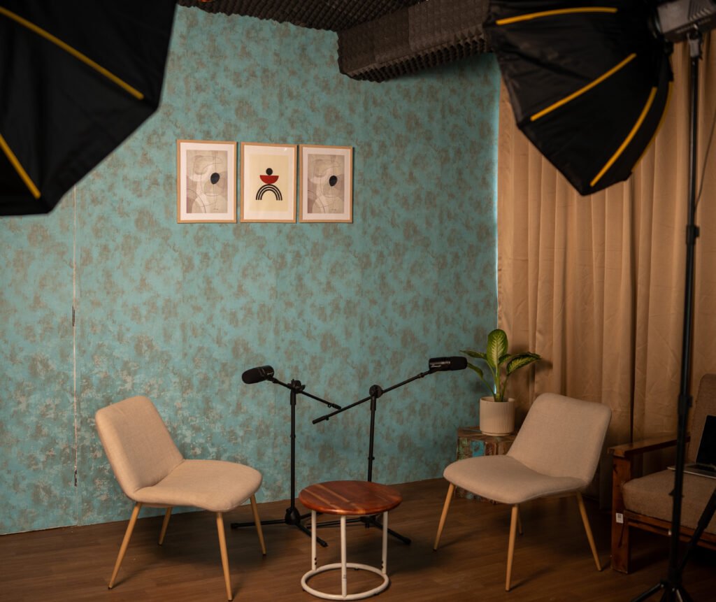 Podcast Studio in Delhi Cute Setup